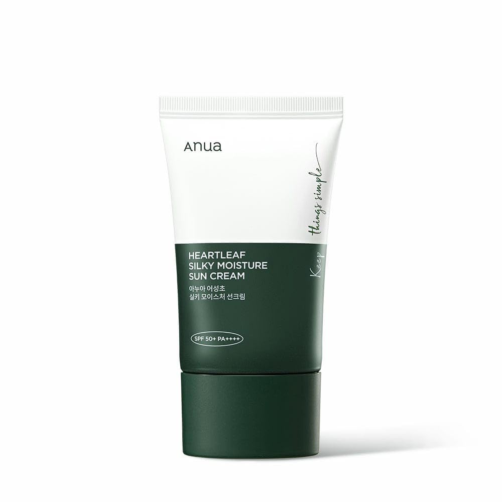 ANUA - Heartleaf Silky Moisture Sun Cream SPF50+ PA++++ (50 ml.) - Nuaglowdk