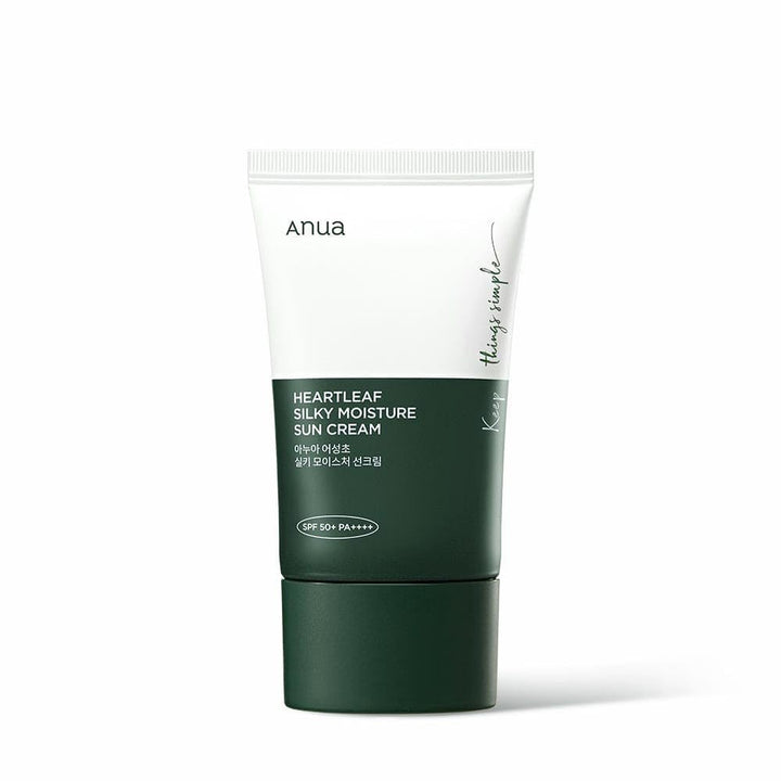 ANUA - Heartleaf Silky Moisture Sun Cream SPF50+ PA++++ (50 ml.) - Nuaglowdk