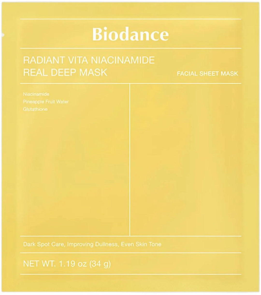 Biodance - Radiant Vita Niacinamide Real Deep Mask - Nuaglowdk