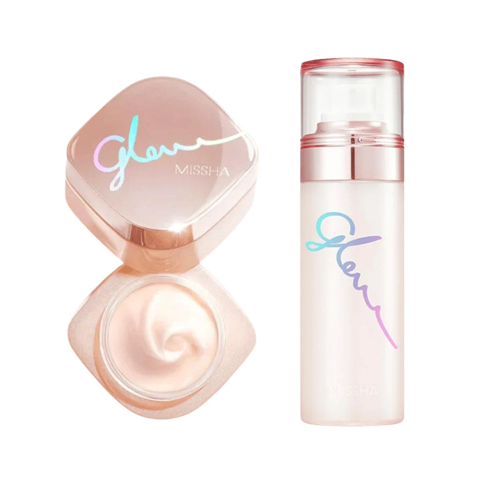 Nuaglow Missha Glow to Go set with skincare products in sleek packaging, perfect for a radiant, natural glow.