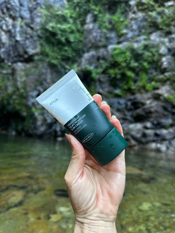 ANUA - Heartleaf Silky Moisture Sun Cream SPF50+ PA++++ (50 ml.) - Nuaglowdk