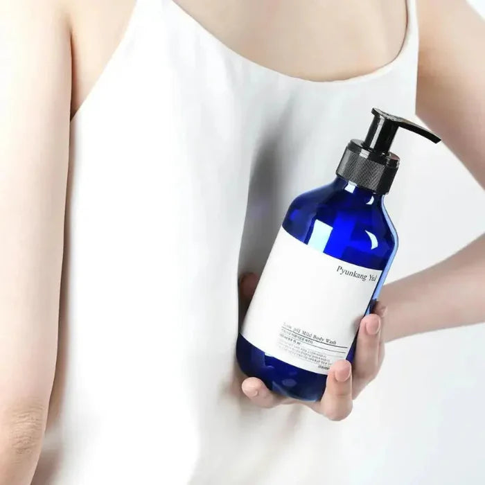 Pyunkang Yul Low pH Mild Body Wash in 500ml bottle, gentle cleanser with soothing formula for sensitive skin