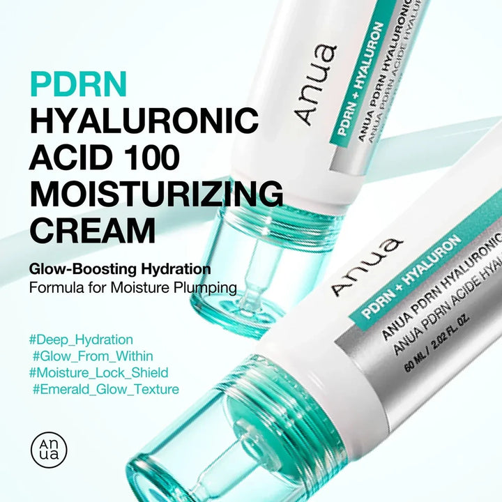 Anua - PDRN Hyaluronic Acid 100 Moisturizing Cream (60ml) - Nuaglow