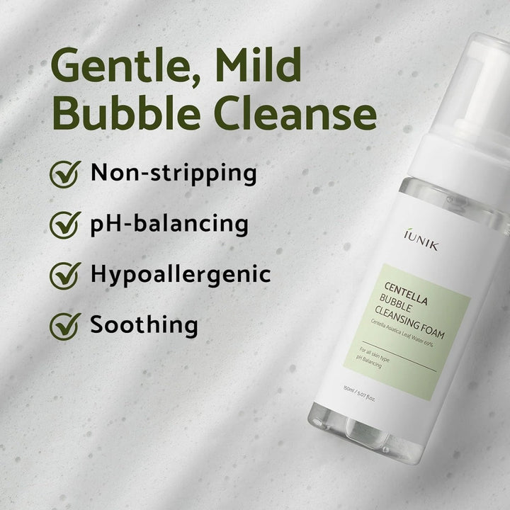 iUNIK - Centella Bubble Cleansing Foam (150 ml.) - Nuaglowdk