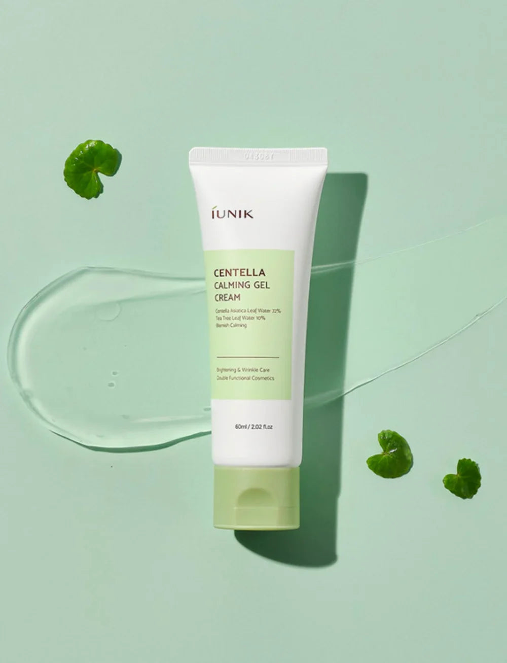 Nuaglow skincare routine featuring iUNIK Centella Calming Gel Cream for oily and sensitive skin.