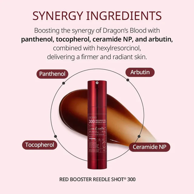 VT Cosmetics - Red Booster Reedle Shot 300 (50ml.) - Nuaglow